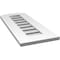 Ekena Millwork Arch Top Surface Mount PVC Gable Vent: Non-Functional, w/ 3-1/2"W x 1"P Standard Frame, 12"W x 28"H GVPAR12X2801SN - alternate 2